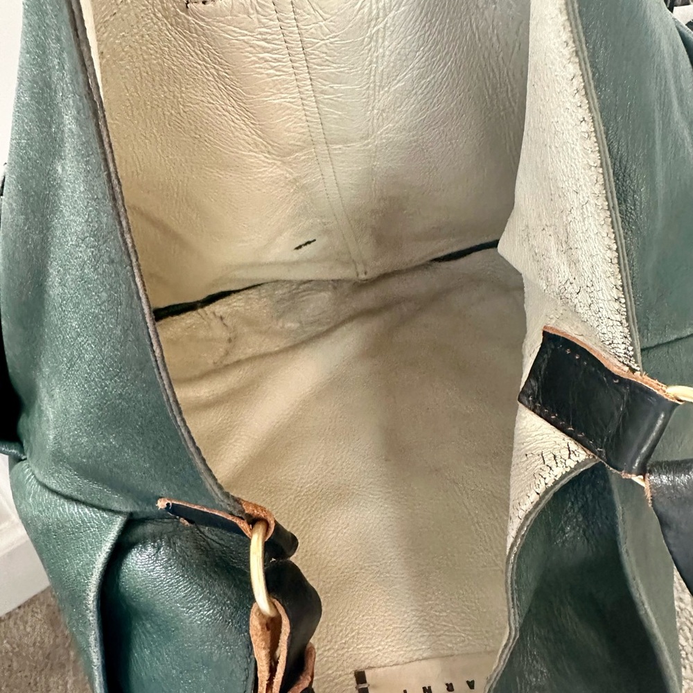 MARNI Leather Hobo Bag with Slouchy Design - Picture 12 of 12